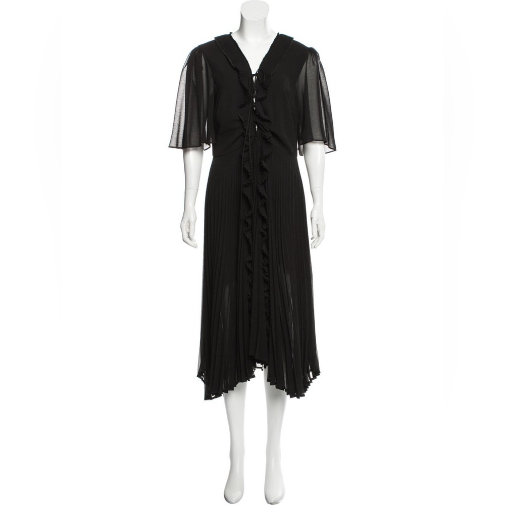 NWT Delfi Black Asymmetrical Dress Size XS